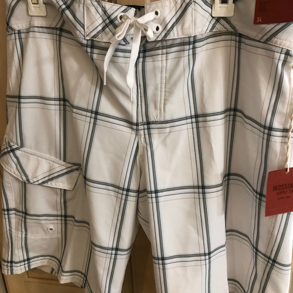 Mens lightweight plaid shorts